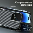 thumbnail image 5 of ELEHOLD Metal Frame for iPhone 14 Pro Aluminum Bumpers with Carbon Fiber Back Patch Lens Protector Shockproof Scratch Resistant Frame Protection for iPhone 14 Pro 6.1",Silver, 5 of 11