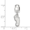 thumbnail image 2 of Sterling S. Rh-p LogoArt University of North Carolina Small Dangle Bead; for Adults and Teens; for Women and Men, 2 of 2