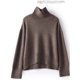 thumbnail image 2 of Suéter de cachemira 100% pura para mujer, suéter de cuello alto grueso, suéter de punto suelto, nuevo otoño e invierno, 2 of 5