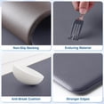 thumbnail image 3 of StepRite Kitchen Mats, 2PCS Kitchen Rugs, Cushioned Anti Fatigue Kitchen Mats for Floor, Non-Slip Standing Desk Mat, Waterproof Kitchen Rug Set for Kitchen, Floor, Office, 17.3"x30"+17.3"x47", Grey, 3 of 13