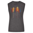 thumbnail image 3 of Birdeem Fashion Women Printing Round-Neck Sleeveless Block Shirts Tunic Tee Tops, 3 of 5