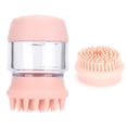 thumbnail image 2 of Herramienta de baño multifunción para perros y gatos, cepillo de silicona para masaje con cabeza, cómodo masajeador, herramienta de ducha, limpieza, lavado, accesorios de baño, color rosa, 2 of 5