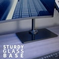 thumbnail image 3 of VIVO Free Standing Single Computer Monitor and Laptop Combo Desk Stand with Sleek Glass Base, Fits up to 32 inch Monitors and 17 inch Laptops, Black, STAND-V002FGL, 3 of 5