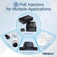 thumbnail image 2 of TRENDnet TPE-115GI PoE+ Gigabit Injector, 30W PoE Injector with Auto-Sensing and 100M Range, Black, 2 of 10