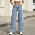 thumbnail image 2 of Button Zipper Solid Outdoors Casual Pocket Sports Trousers Pants For Women, 2 of 9