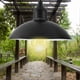 thumbnail image 3 of Lampe suspendue solaire en métal avec ampoule E27, idéale pour l'extérieur, idéale pour la maison ou le jardin, 3 of 4