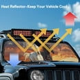 thumbnail image 4 of Uorisanigo Cool Horse Windshield Sun Shade Sun Visor for UV Rays & Heat Protection, Compatible with Jeep Wrangler TJ JK JL1997-2024, Accessories for Jeep Wrangler(52.95x16.14 inches), 4 of 7
