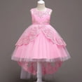 thumbnail image 2 of Ropa para niños Vestido para niñas Vestido de princesa Vestido de encaje bordado para niñas Vestido de cola para niñas de flores, 2 of 6