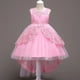 thumbnail image 2 of Ropa para niños Vestido para niñas Vestido de princesa Vestido de encaje bordado para niñas Vestido de cola para niñas de flores, 2 of 6