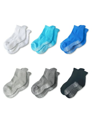 Infinicare Non-Slip Grip Baby Boy Socks - Unisex Soft Baby Socks with Grip  on the Sole for Infants Toddlers Kids Girls Boys
