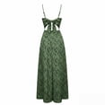thumbnail image 7 of Vynhevius Women's Striped Print Cami Jumpsuit V Neck High Waist Wide Leg Pockets One Piece, 7 of 7