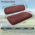 thumbnail image 3 of Psesaysky Golf Cart Seat Covers Universal Fit for Club Car Precedent Ordinary Seat Cushion, Red Buffalo Plaid Fashion Golf Cart Decorations Soft and Comfortable, Breathable & Easy to Clean, 3 of 8