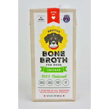 Brutus Bone Broth, Chicken Bone Broth for Dogs, 32