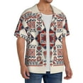 thumbnail image 2 of Honeii Fashion Tatreez1 for Men's Short-Sleeved Button-Up Collared Shirt Featuring A Pocket, Perfect for Beach Vacations, And Travel Adventures.-3X-Large, 2 of 5
