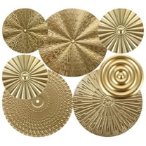 OHOIOLLA 7Pieces Modern Metal Wall Decor Circles Set 5.9X5.9X0.08In