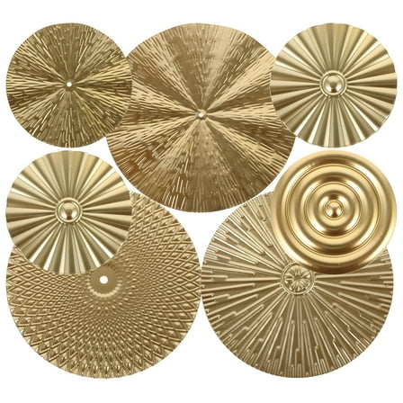 OHOIOLLA 7Pieces Modern Metal Wall Decor Circles Set 5.9X5.9X0.08In