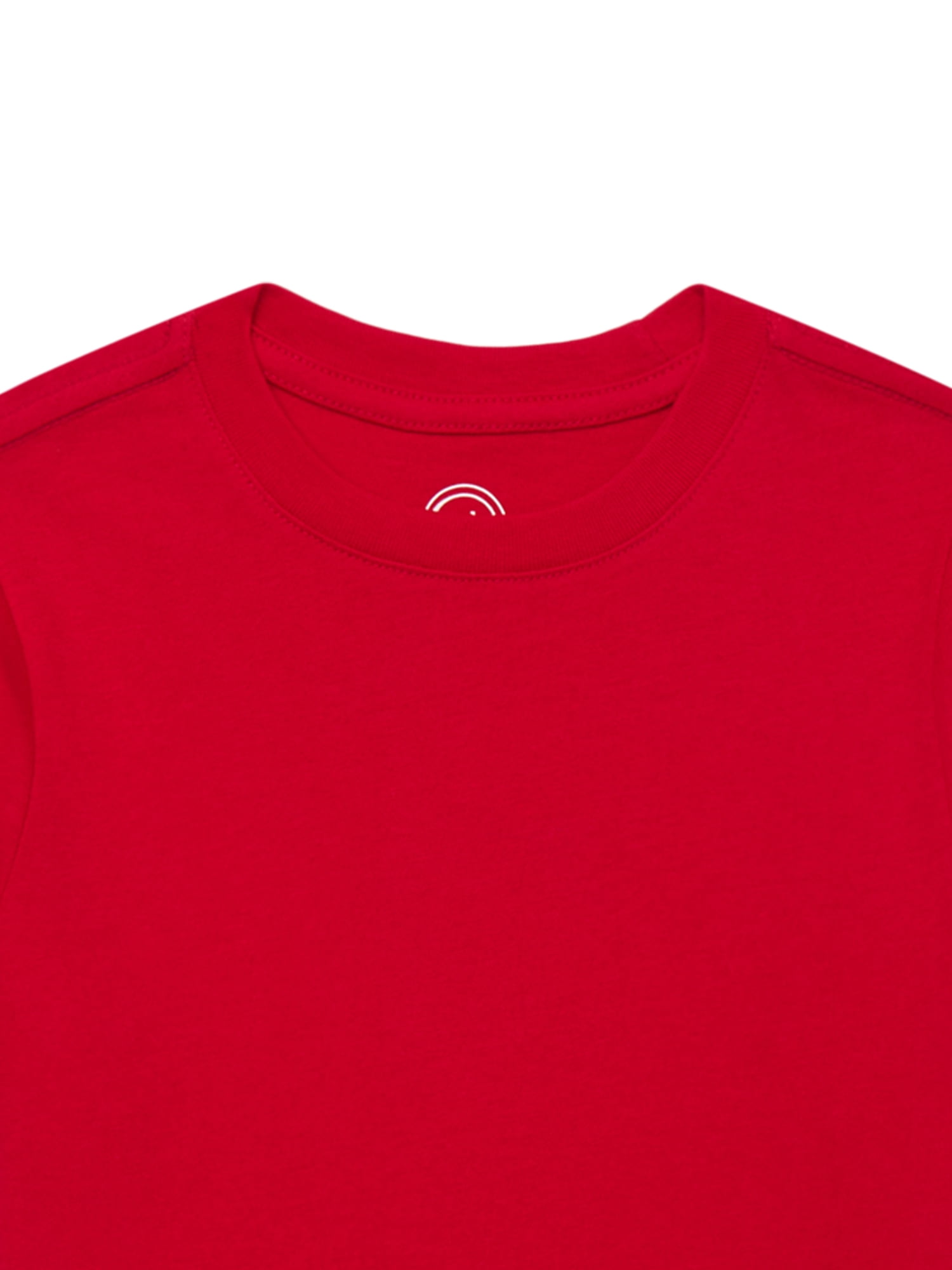 Wonder Nation Boys Short Sleeve Crewneck T-Shirt, 5-Pack, Sizes 4-18 & Husky