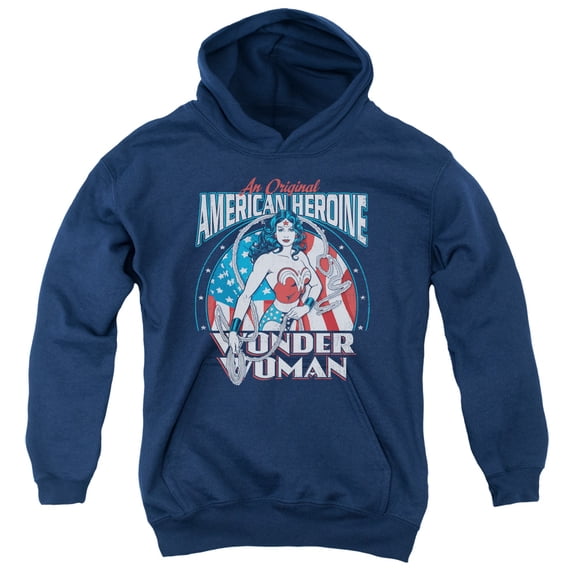 Dc - American Heroine - Youth Hooded Sweatshirt - Large