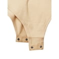 thumbnail image 5 of A2Y Women's Fashion Basic Premium Cotton Racerback Tank Body Suit Sand S, 5 of 5