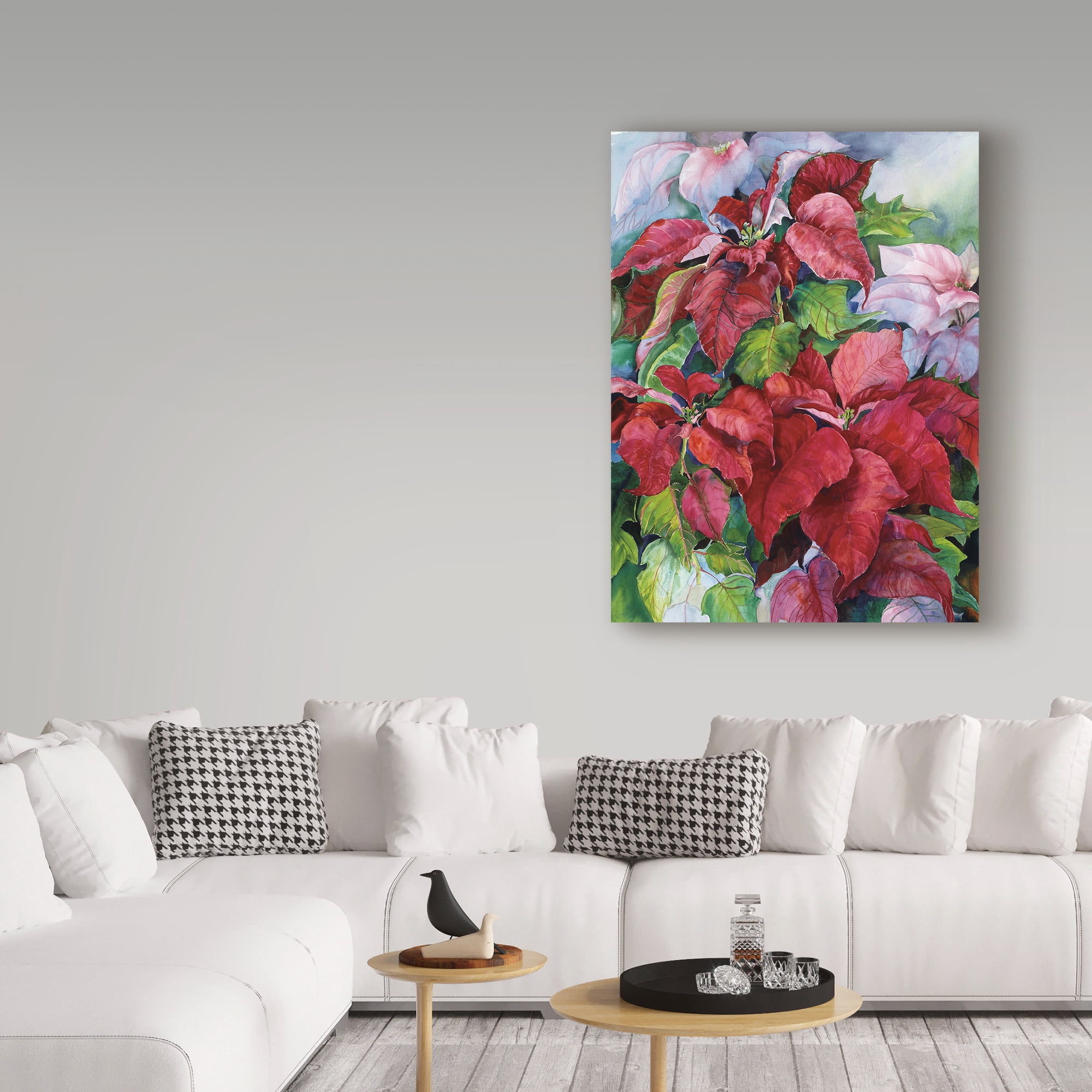 Trademark Fine Art 'Poinsettia' Canvas Art by Joanne Porter