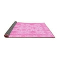 thumbnail image 2 of Ahgly Company Indoor Round Oriental Pink Modern Area Rugs, 4' Round, 2 of 4