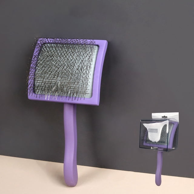 Pet Grooming Brush Stainless Steel Detangling Comb For Dogs Cats ABS Durable Deshedding Slicker Tool Hair Care Salon Use