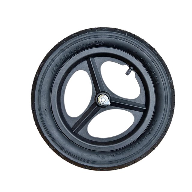 Siruishop Balance Bike Replacement Wheel Bicycling Non Slip Cycling Metal Rim Air Tire 12 in Quantity 1
