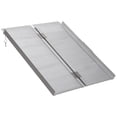thumbnail image 1 of 3ft Wheelchair Ramp Foldable Portable Scooter Mobility Easy Access Carrier Ramp with Carrying Handle Aluminum Alloy, 1 of 6
