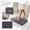 Dark Gray, variant on Chenille Door Mat 23.6"x15.7" – Super Absorbent Non-Slip Entryway Rug, Soft Indoor Floor Mat for Front Door, Bathroom, Kitchen & Living Room, Machine Washable Home Decor Mat