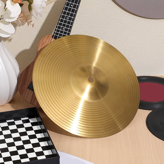 Hemobllo Brass Metal Drum Crash Cymbal for Jazz Drum Set with Wear Resistant Finish