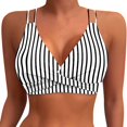 thumbnail image 1 of PMVFHDE Fringed Suspender Dance Bikini Set for Team Performance and Stage Shows Black,M, 1 of 5