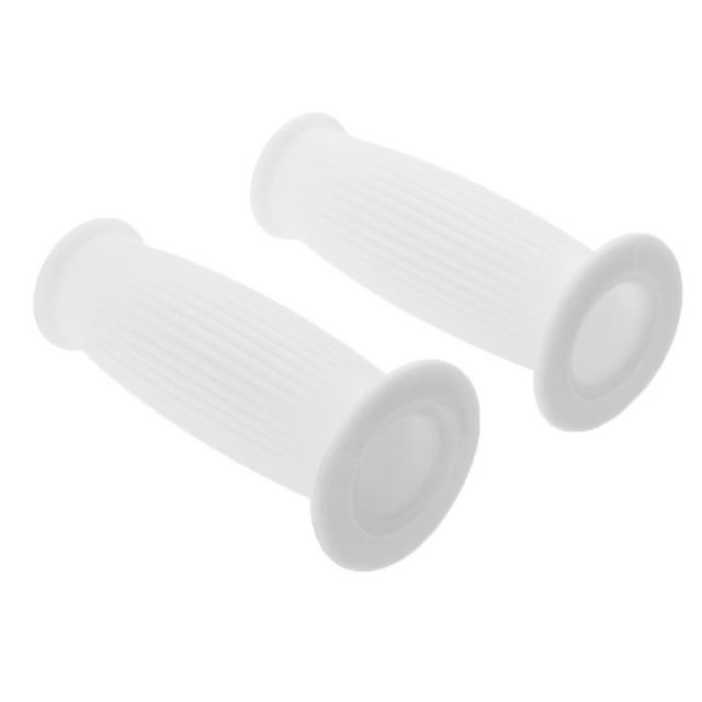 Empuñaduras de goma suave para motocicleta, empuñaduras universales para manillar, manillares para motocicleta Blanco Zulema Puños de motocicleta
