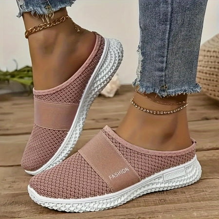 

Womens Fashionable Solid Color Mules - Ultra-Soft Slip-On Platform Shoes with Breathable Cushioning for Comfortable Walking - Ideal for Everyday Style
