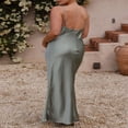 thumbnail image 3 of Women‘s Long Bodycon Dress with Spaghetti Straps, 3 of 7