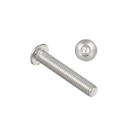 

A2 IS07380 304 Stainless Steel Hex Screw Socket Button Bolts Screws M5*30