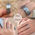 thumbnail image 6 of Newshe Jewellery Wedding Rings Set for Him and Her AAAAA Cz Women Mens Tungsten Wedding Bands Promise Couples Rings Size 9&6, 6 of 11