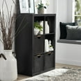 thumbnail image 3 of Better Homes & Gardens 6 Cube Storage Organizer, Solid Black, 3 of 9