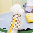 thumbnail image 3 of vnanda Pet Clothes for Dogs Pet Clothes Fashionable Checkerboard Pattern Winter Dog Vest Soft Pet Plush Jacket Coat Pet Supplies Trendy Dog Clothing, 3 of 8