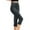 Black, variant on EchfiProm Women Pants Gray Fall Fashion Leggings Pocket High Waist Slim Fit Button Capris Pant