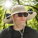 thumbnail image 4 of Sombrero para El Fanáticos Ancha Con 2 Ventiladores Protección UV Playa Jardín Al Aire Libre, 4 of 9
