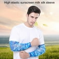 thumbnail image 3 of Cheers.US 2Pcs Unisex Arm Sleeves UV Protection Arm Covers Anti-Slip Ice Silk Sleeves Sun Protection Arm Sleeves Cooling Protective Arm Sleeves for Running Cycling Driving Outdoor Sports, 3 of 6