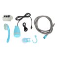 thumbnail image 1 of ZOUSSIQI Portable Outdoor Shower Kit USB Rechargeable Camping Shower Set with Water Pump Blue JU316-5568, 1 of 13
