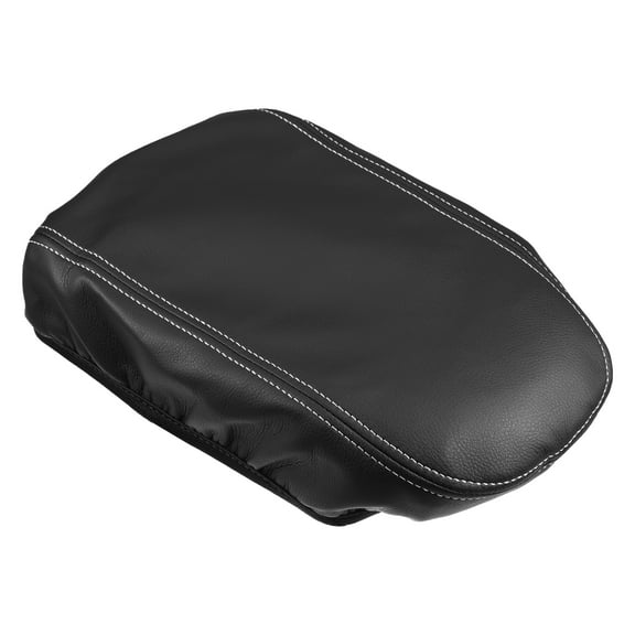 Unique Bargains 1PC Car Center Console Seat Armrest Cover Trim for Kia K5 2021-2023 Faux Leather Black Gray