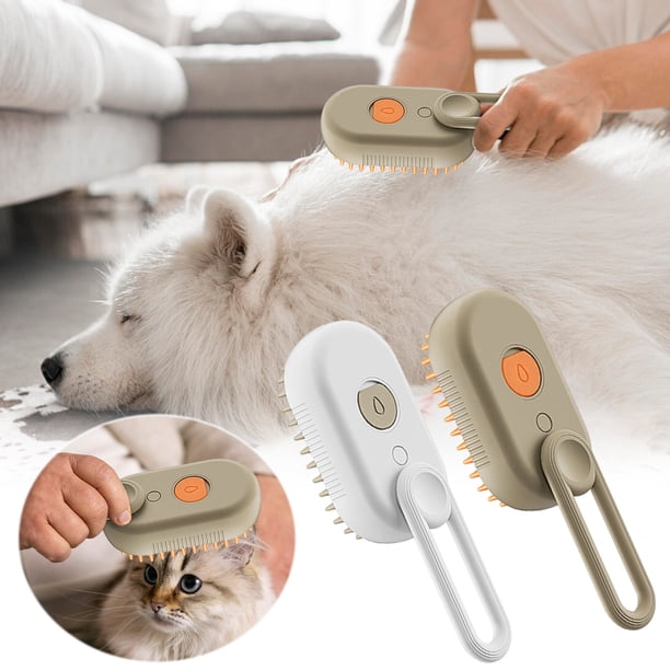 Ganfancp Multi Funcional Mascota Peine Petelectric Spray Masaje Combone Botón Spray Pelo Volador Masaje Baño Ofertas Flash 1X Peine para Mascotas 1X Cable de Datos