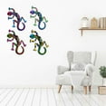 thumbnail image 6 of CIYISON Novelty 3D Metal-Gecko Wall Decor Colorful Lizard Garden Art Sculpture Crafts Ornaments Children's Toys Gift for Friends, 6 of 10