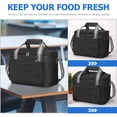 thumbnail image 3 of BESTYASH Bolsa De Almuerzo Reutilizable Impermeable En Color Negro Para Almacenamiento Y Uso Diario, 3 of 8