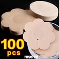 thumbnail image 2 of Pegatinas para cubrir pezones de piezas para mujer, cinta de realce de pecho, Invisible, autoadhesivo, desechable, Parche de pasta para el pecho, 100, 2 of 4