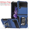 thumbnail image 1 of Case compatible Samsung Z Flip3 Shockproof Magnetic With Ring Holder Cheap and fine, 1 of 5