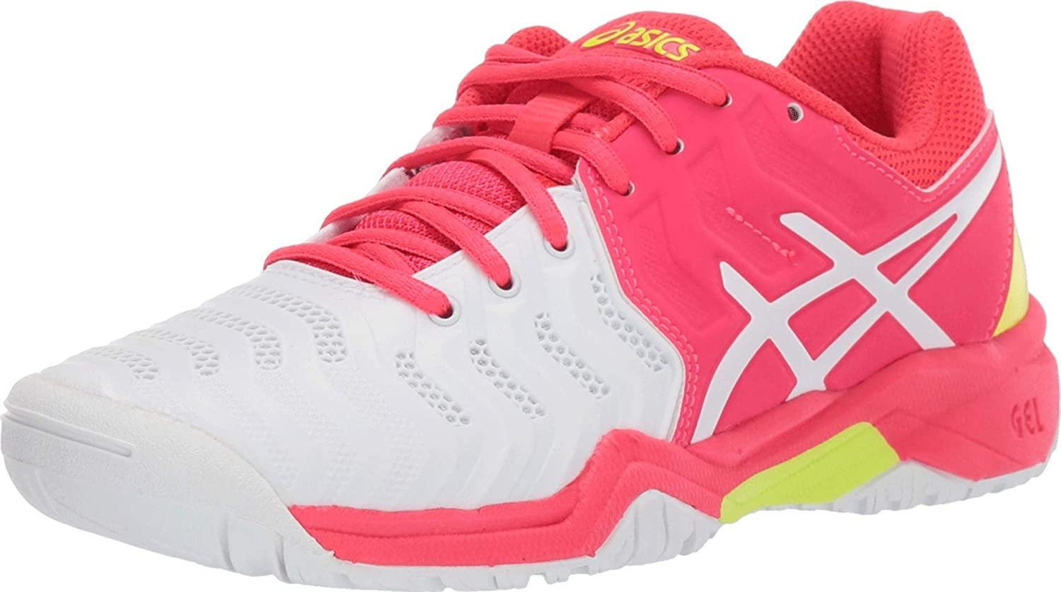 asics gel resolution 7 gs junior tennis shoe