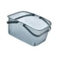 thumbnail image 4 of Cesta de ducha portátil, organizador de baño con asas, cesta de almacenamiento con desagüe Azul, 4 of 9